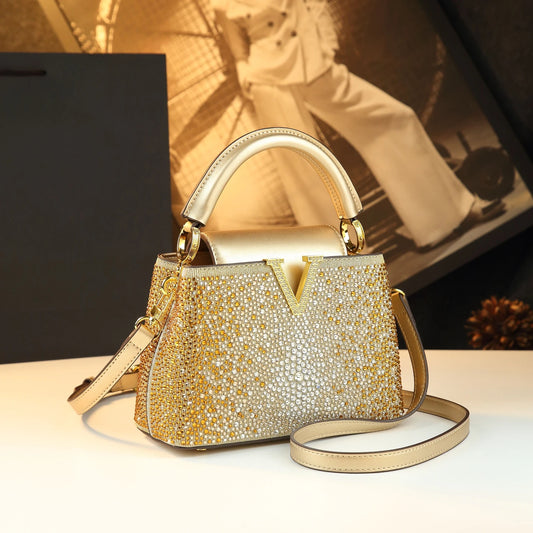 Sac à Main Luxe Brillant à Strass – Collection Glam 2025