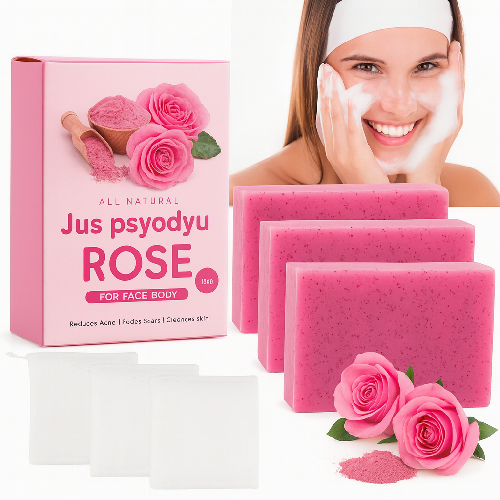 Savon Éclaircissant à la Rose – Face & Body