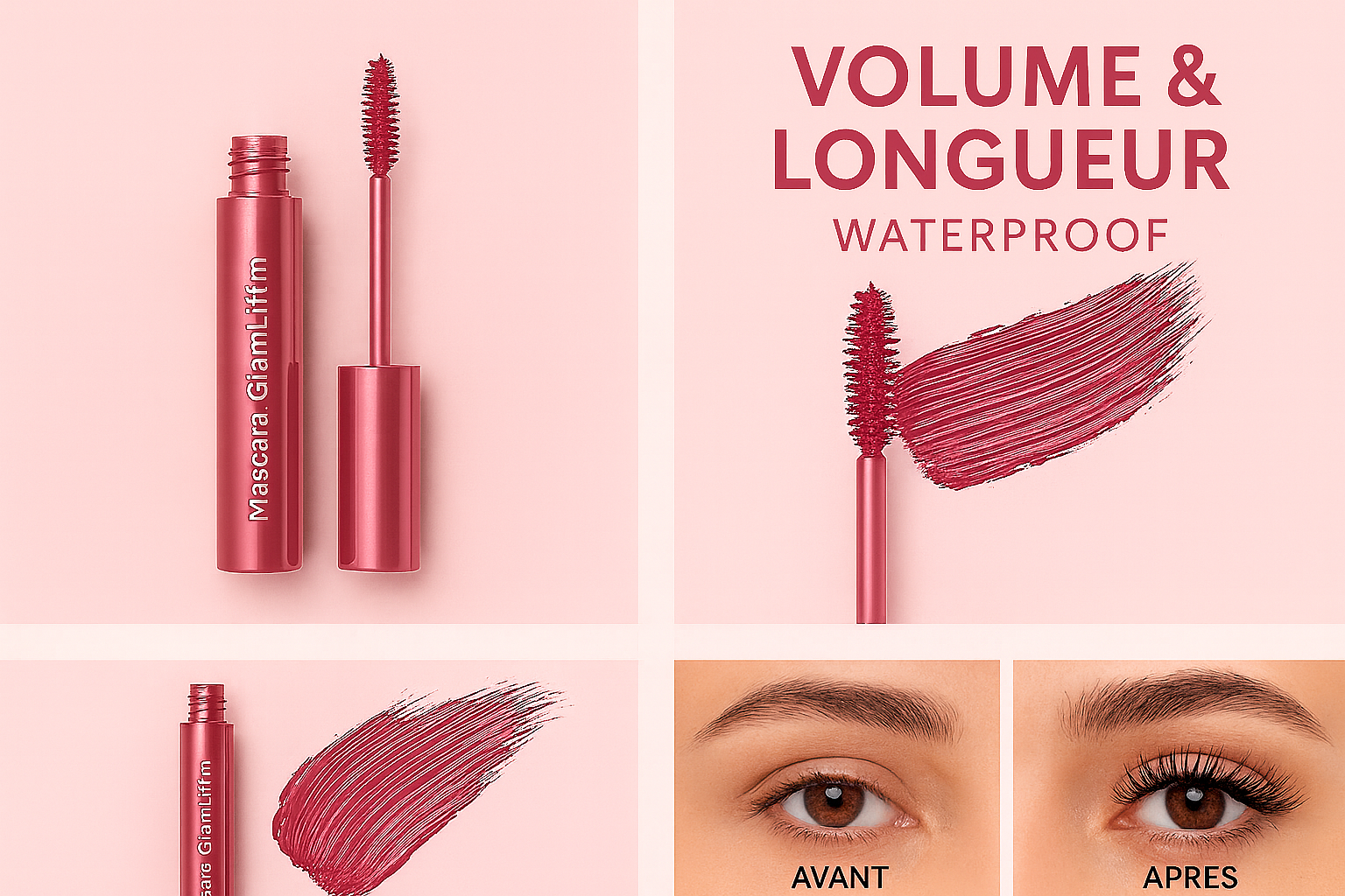 Mascara GlamLift™ – Volume & Longueur Waterproof