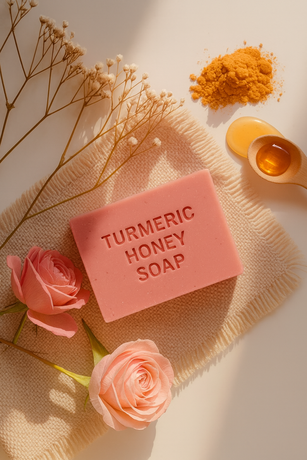 Savon Curcuma & Miel GlowMis™ – Anti-Taches & Éclat Naturel