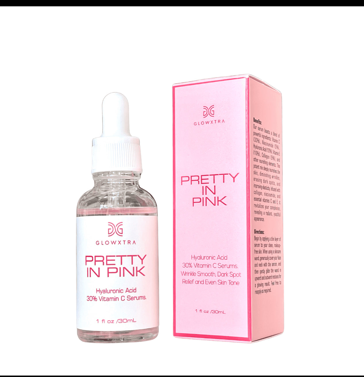 GlowMis Pretty In Pink – Sérum Éclat Vitamin C 30% + Acide Hyaluronique