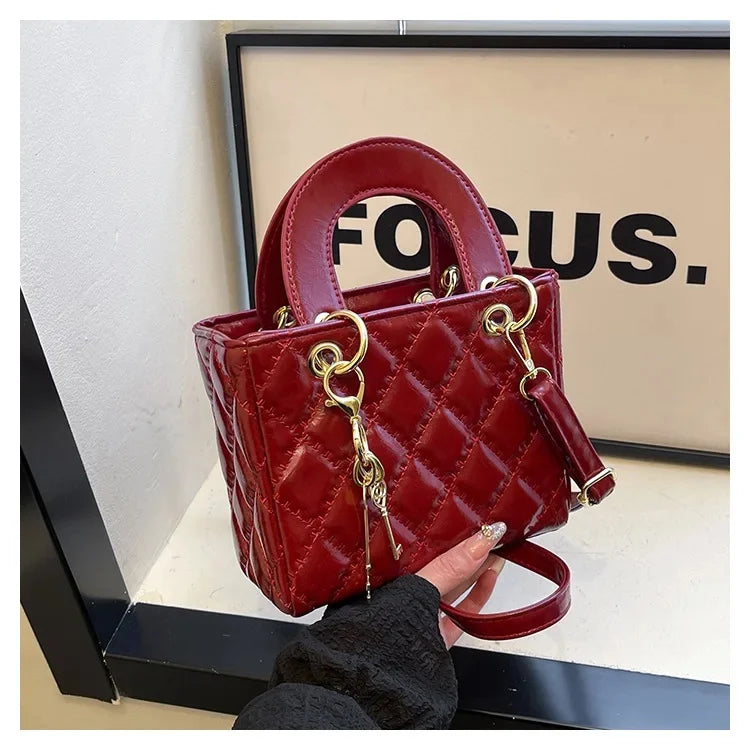 Mini Sac Matelassé Élégant – Blanc Classy