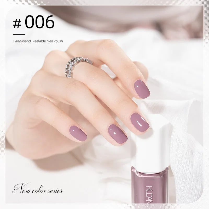 Vernis à Ongles Peel-Off à Base d’Eau – 40 Couleurs
