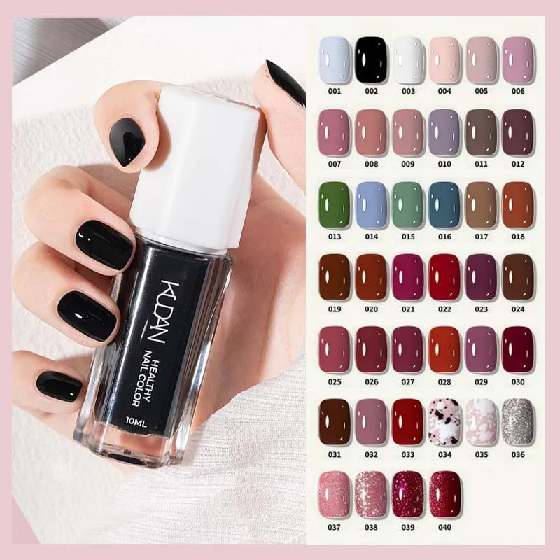 Vernis à Ongles Peel-Off à Base d’Eau – 40 Couleurs