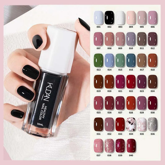 Vernis à Ongles Peel-Off à Base d’Eau – 40 Couleurs