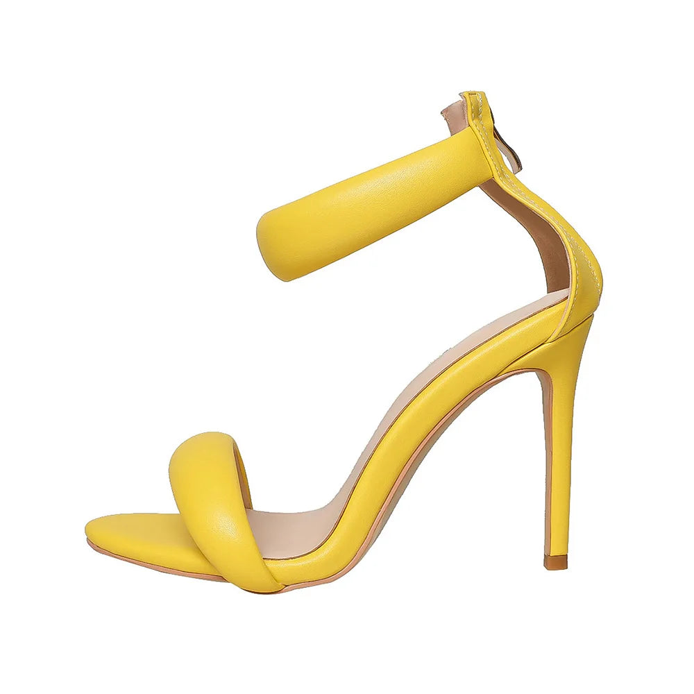 Sandales à Talons Dorées Élégance 2025 – GlowMis Collection