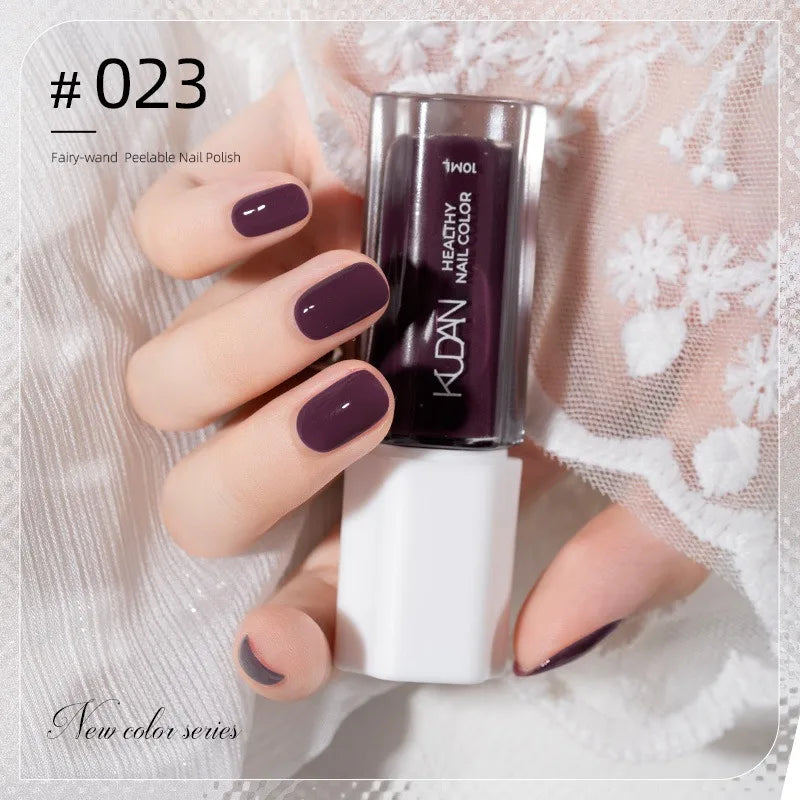 Vernis à Ongles Peel-Off à Base d’Eau – 40 Couleurs