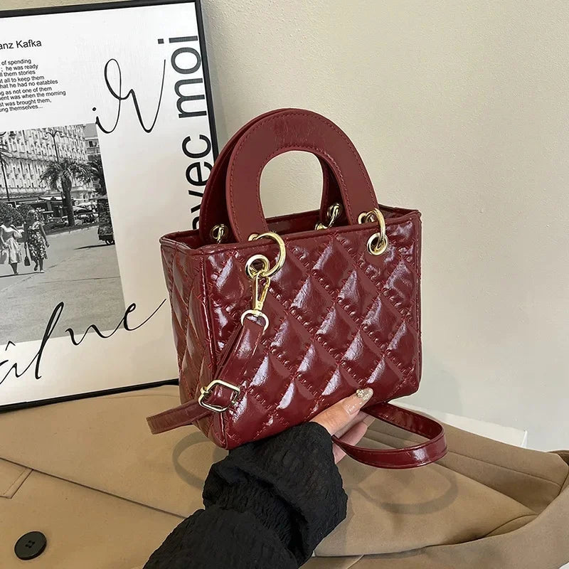 Mini Sac Matelassé Élégant – Blanc Classy