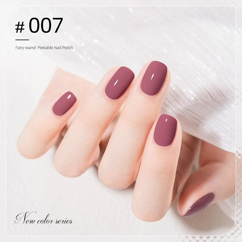 Vernis à Ongles Peel-Off à Base d’Eau – 40 Couleurs