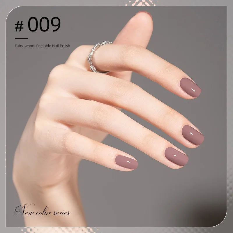 Vernis à Ongles Peel-Off à Base d’Eau – 40 Couleurs