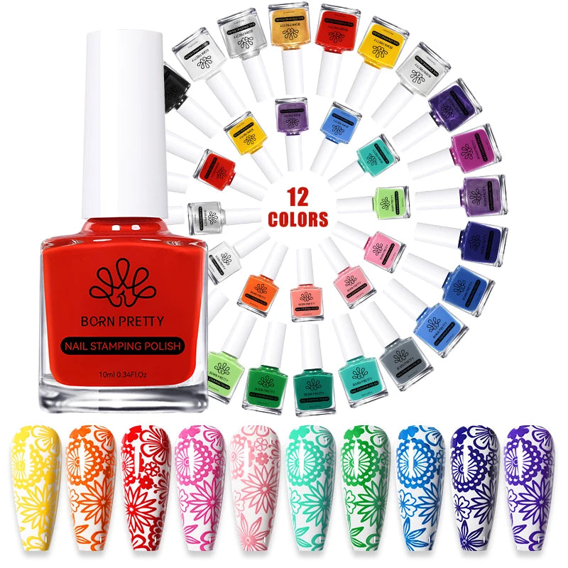 Vernis Spécial Nail Art – 10 ml (25 couleurs)