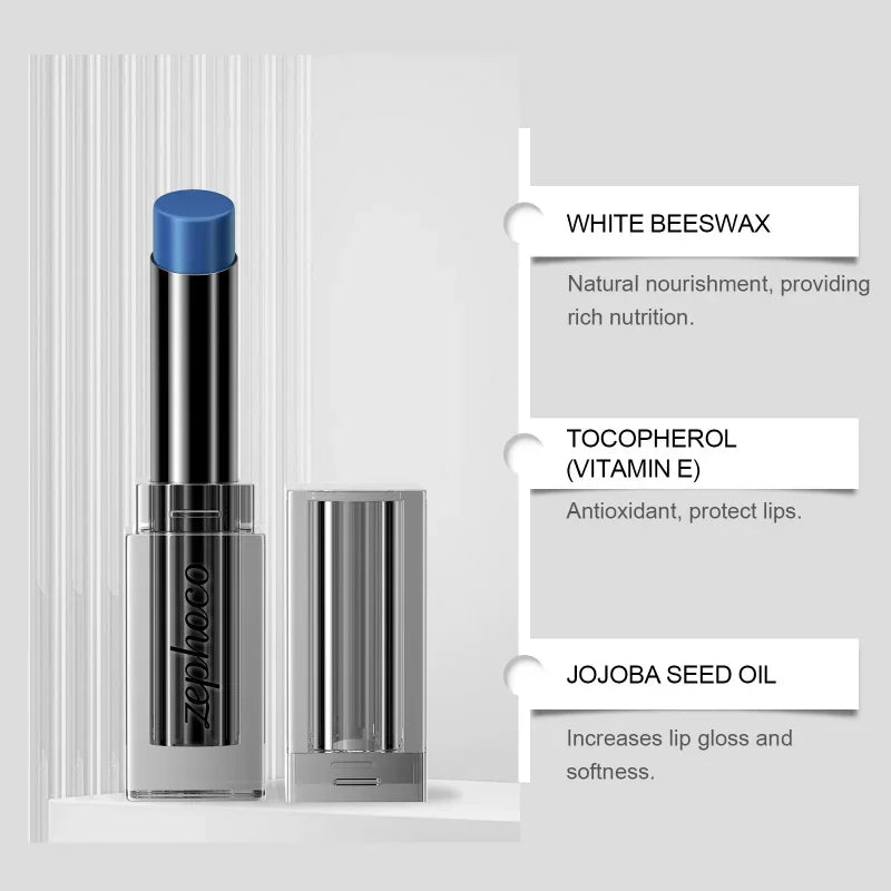 Baume à Lèvres Magique Bleu Nuit – Changement de Couleur