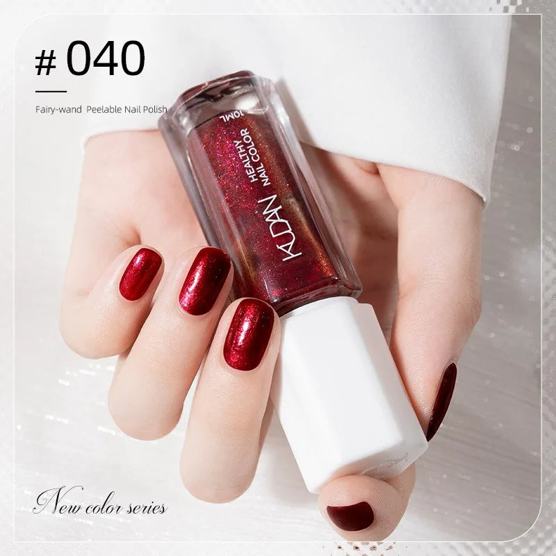 Vernis à Ongles Peel-Off à Base d’Eau – 40 Couleurs