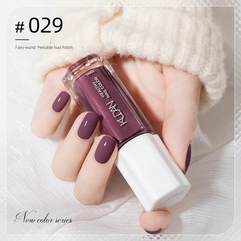 Vernis à Ongles Peel-Off à Base d’Eau – 40 Couleurs