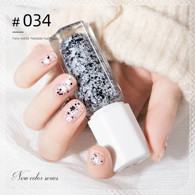 Vernis à Ongles Peel-Off à Base d’Eau – 40 Couleurs