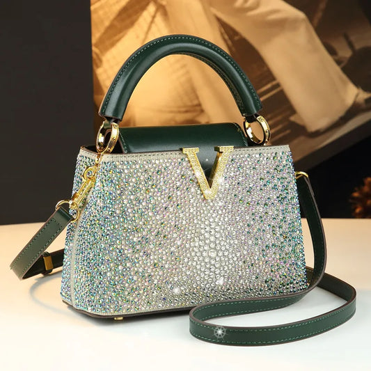 Sac à Main Luxe Brillant à Strass – Collection Glam 2025