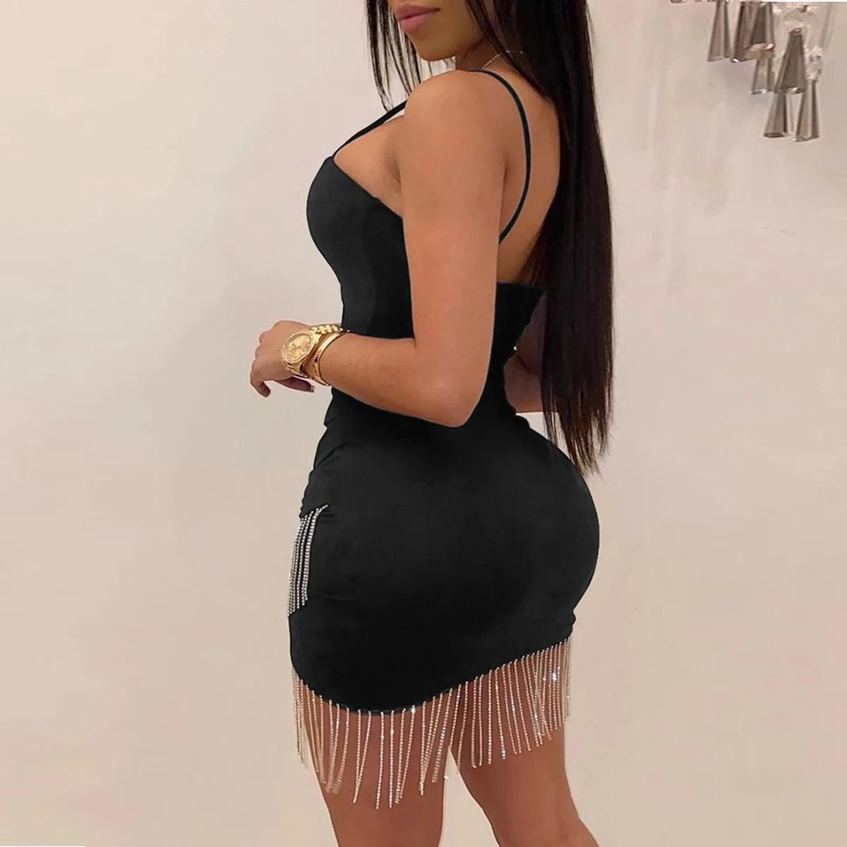 Robe Soirée Luxe à Franges