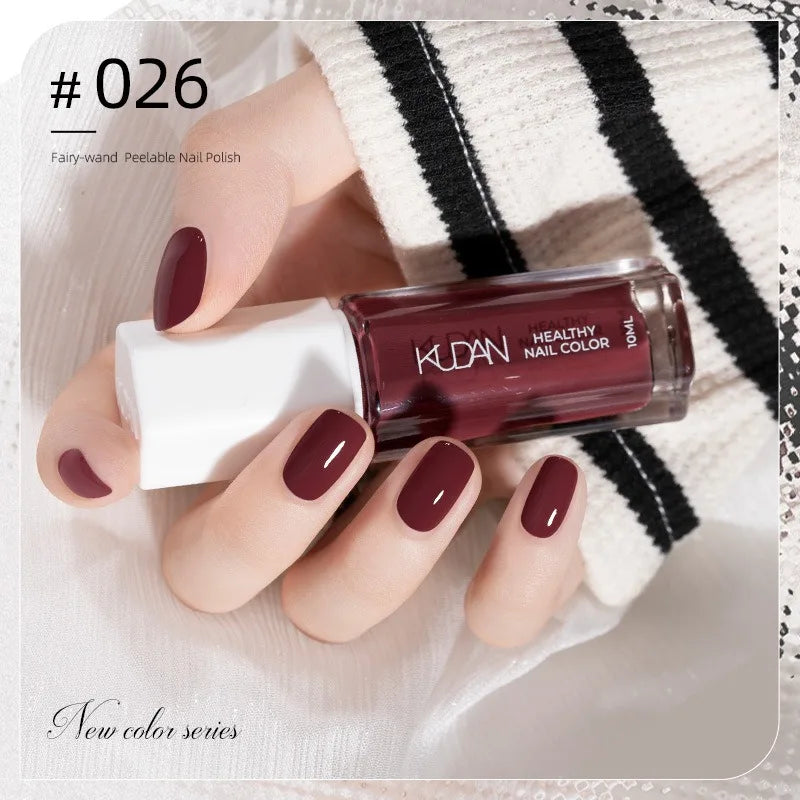 Vernis à Ongles Peel-Off à Base d’Eau – 40 Couleurs