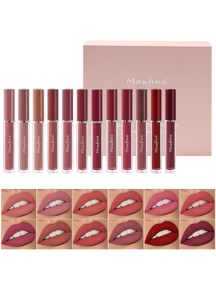 Coffret 6 Rouges à Lèvres Mat – Longue Tenue