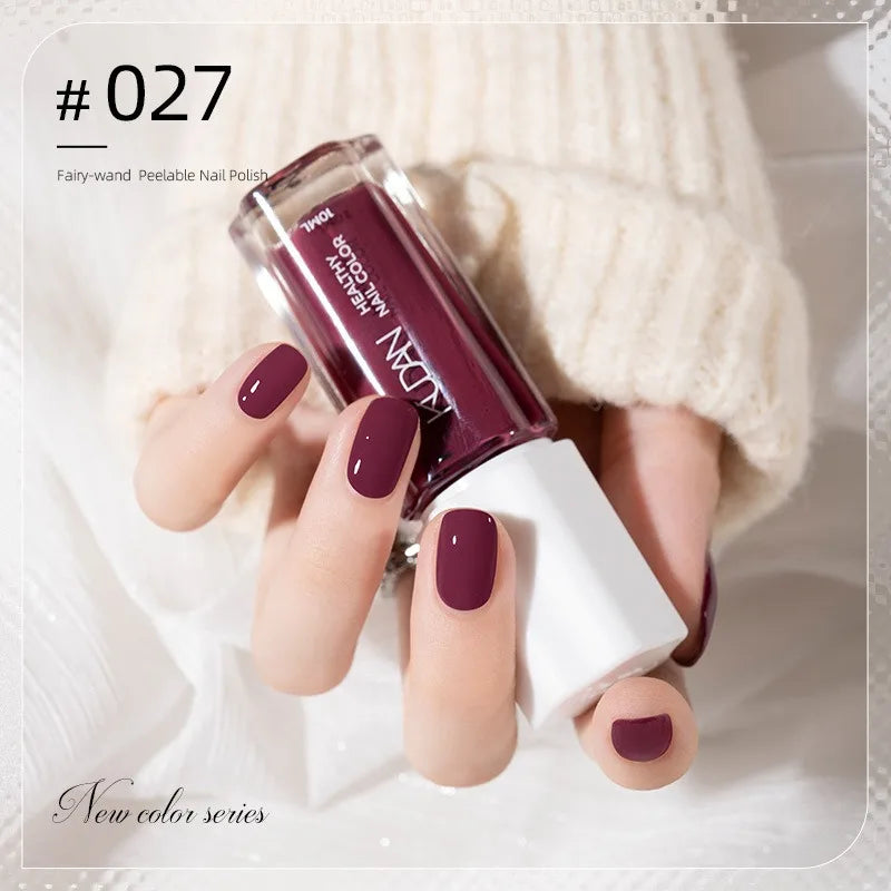 Vernis à Ongles Peel-Off à Base d’Eau – 40 Couleurs