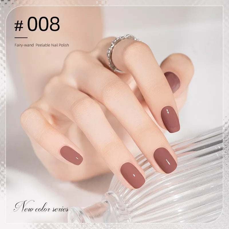 Vernis à Ongles Peel-Off à Base d’Eau – 40 Couleurs