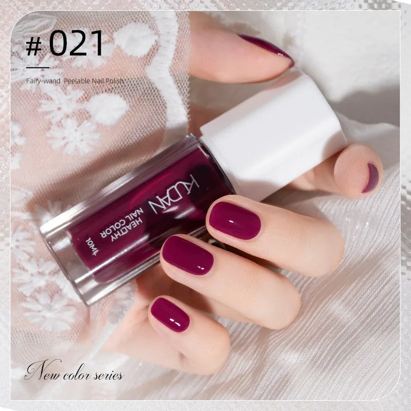 Vernis à Ongles Peel-Off à Base d’Eau – 40 Couleurs